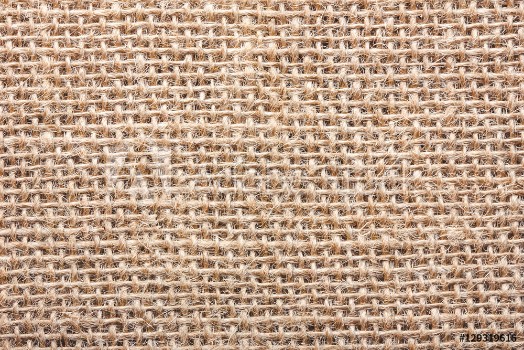 Picture of Natural brown linen fabric background